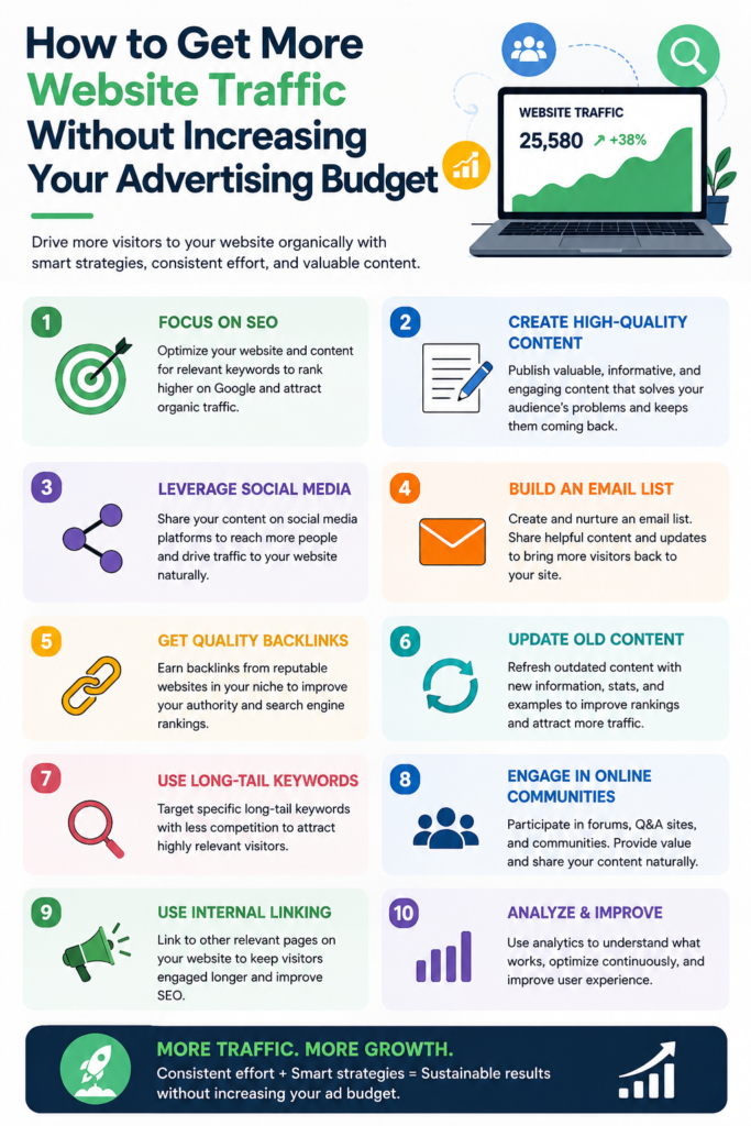 How to Get More Website Traffic Without Increasing